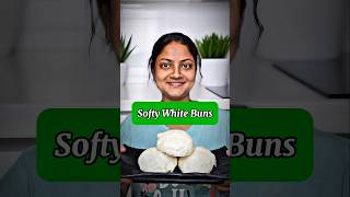 Softy White Buns Recipe | 5 Ingredients Fluffy Buns at Home 🍞✨ #shortsfeed #HomeBaking #FluffyBread