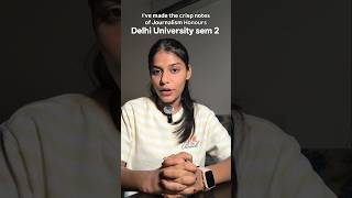 Journalism hons sem 2 notes delhi university #du