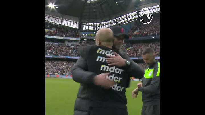 When Pep Guardiola & Jurgen Klopp high five