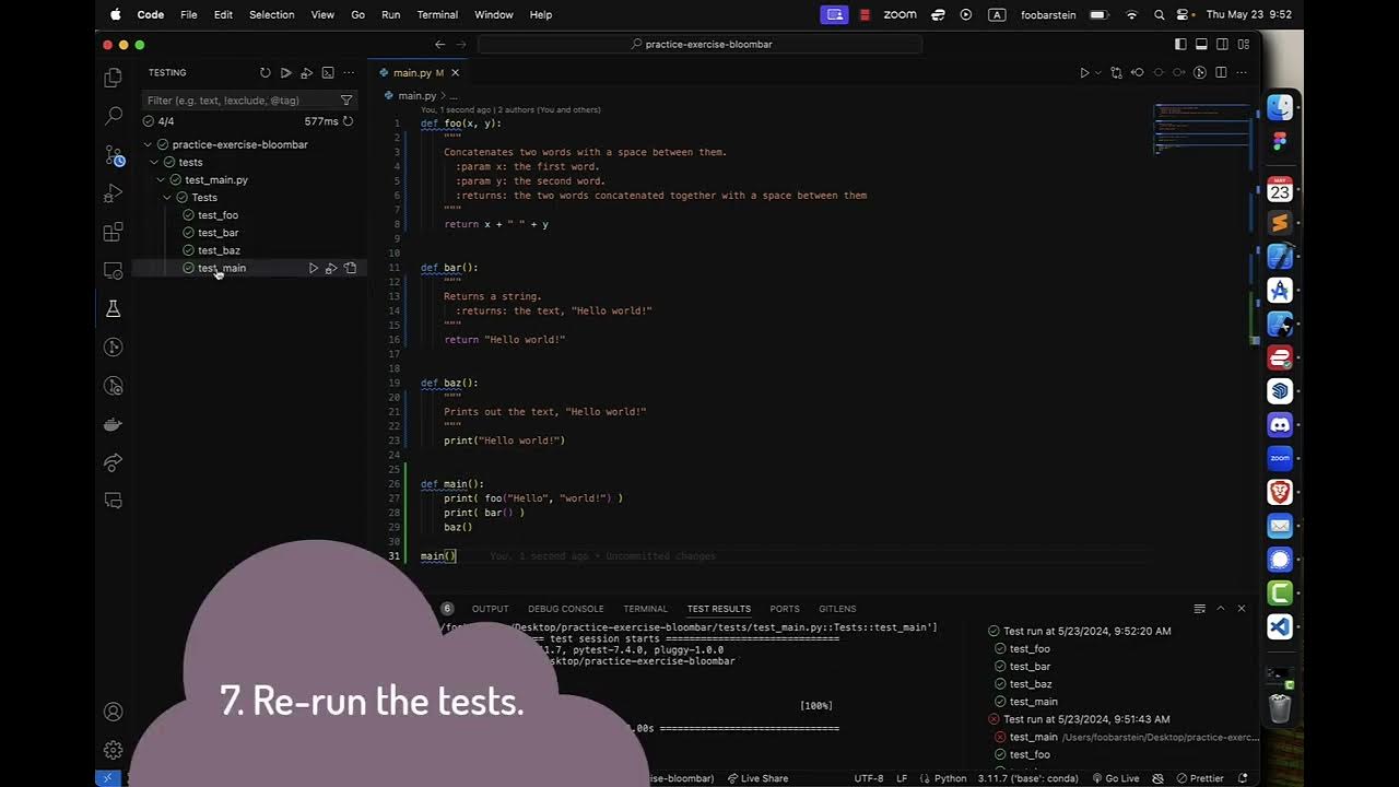 Running unit tests in Visual Studio Code - YouTube