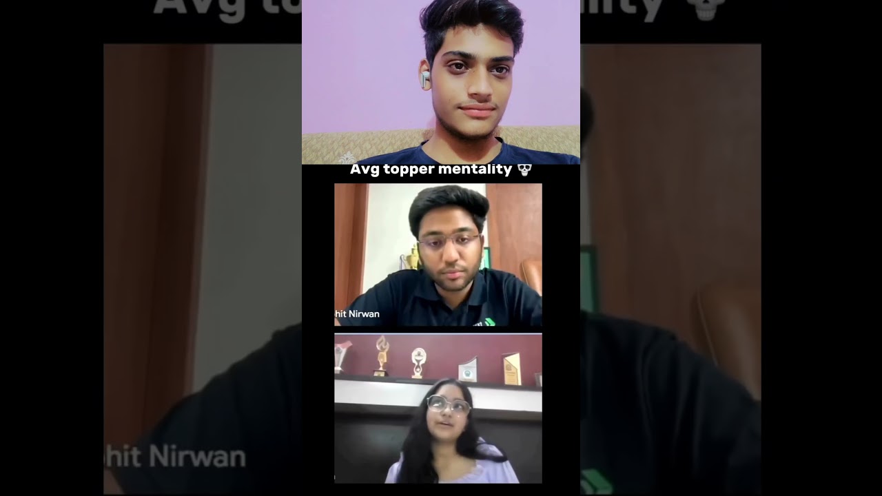 next Topper shobit bhaiyyah funny reaction on board 99% girl on video call 😂