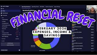 FINANCIAL RESET | February 2026 Expenses and Income + Savings and Financial Goal Check-in With YNAB