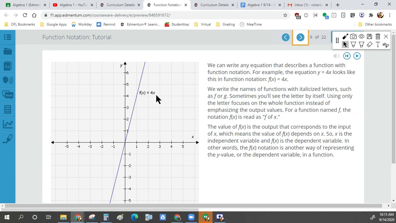 Module 3 Function Notation | Unit 2 Algebra 1 - YouTube