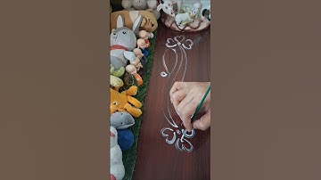 Daily Side Border Design Ideas | Simple & Stunning with Suddha & Brush | #Shorts🎨