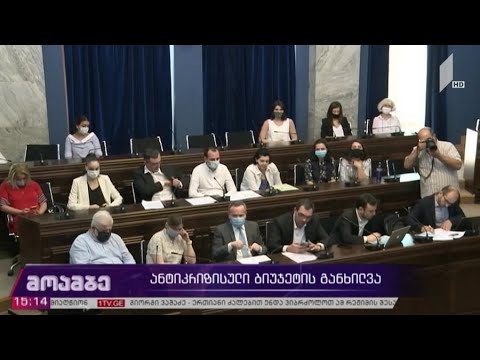 ანტიკრიზისული ბიუჯეტის განხილვა