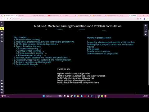 30. ML Course Episode 1 | Machine Learning Foundations Roadmap