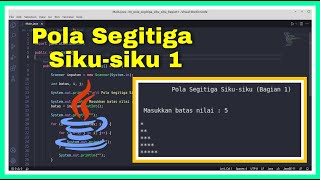 Membuat Pola Segitiga Siku-siku dengan Bintang (Bagian 1) | Java
