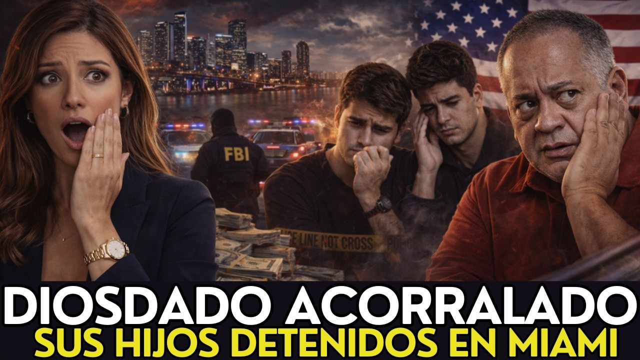 💥¡HACE 1 MINUTO!💥 LOS HIJOS DE DIOSDADO ATRAPADOS EN MIAMI: EL FBI LOS TIENE VIGILADOS