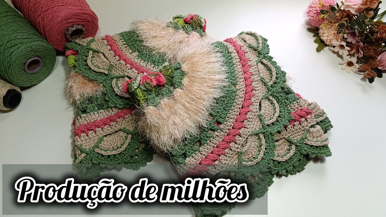 💥1/5 NÃO IMAGINEI QUE IA FICAR TÃO LINDO ASSIM//RESULTADO ME SURPREENDEU #croche  