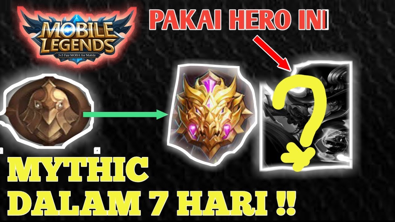 Cara cepat naik rank ML. 7hari tembus MYTHIC!! - YouTube