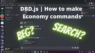 Information How to make economy commands with dbd.js | Discord Bot Guide