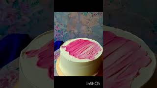 very simple cake design for beginners #youtube #ytshorts #cake ##cakedecorating #viralshorts #baking