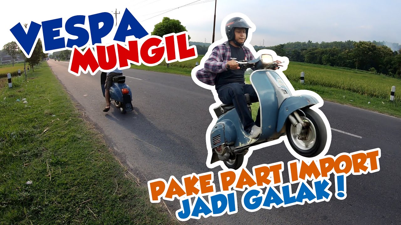 Review Vespa PTS 100, Upgrade Part Racing Import - YouTube