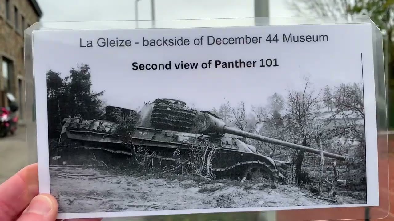 La Gleize - Belgium - Museum & Panther 101 - Then & Now - October 24