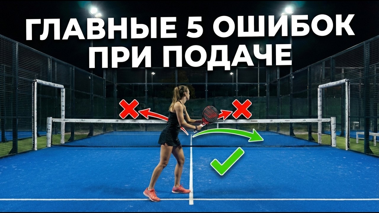 Подача в падел теннисе: ТОП 5 ошибок новичков (и как их избежать)