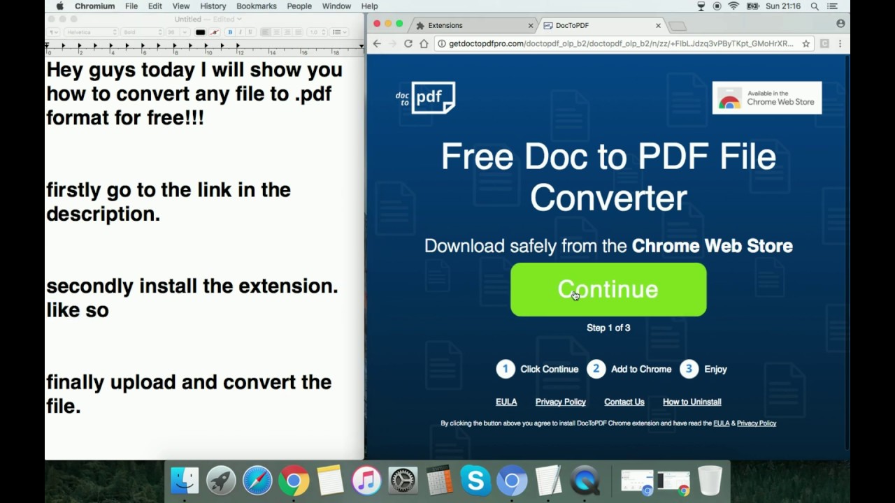 How To Convert Any File To pdf For Free 2019 - YouTube