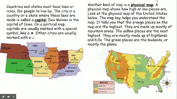 Map Skills - Types of Maps - Google Slides