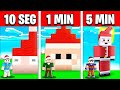 NOOB VS PRO: CONSTRUIR PAPAI NOEL EM 5 MINUTOS / 1 MINUTOS / 10 SEGUNDOS NO MINECRAFT!!