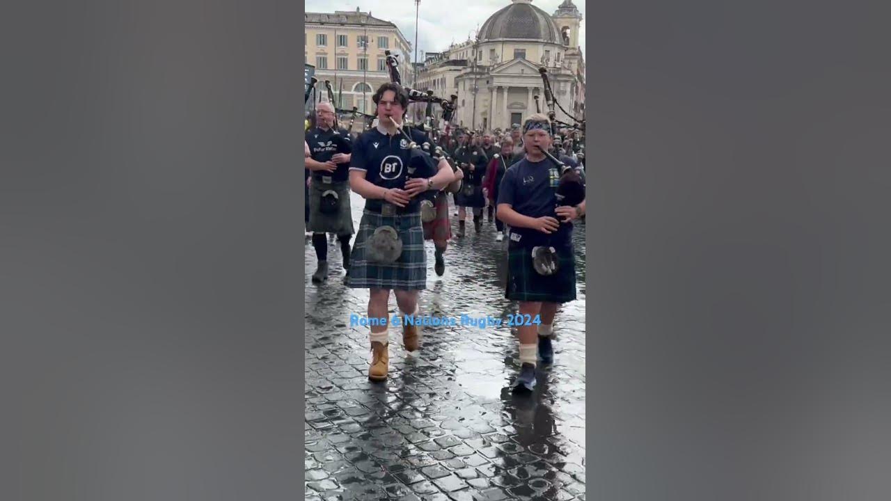 Scottish pipe march Rome
