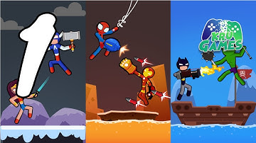 Spider Stickman Fighting 3 - Supreme Duelist Gameplay Walkthrough #1 (Android, IOS)