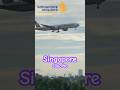 Boeing777 Singapore Airlines tiba di Jakarta