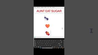 aunt eat sugar unicode #shorts #words #word# #wordforbeginners #exceltricks #viral #viralvideo#fruit
