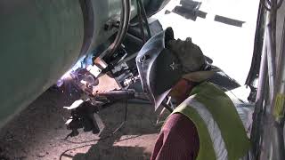 Universal Bug-O-Matic welding pipe