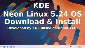 KDE Neon User Edition Linux OS Install