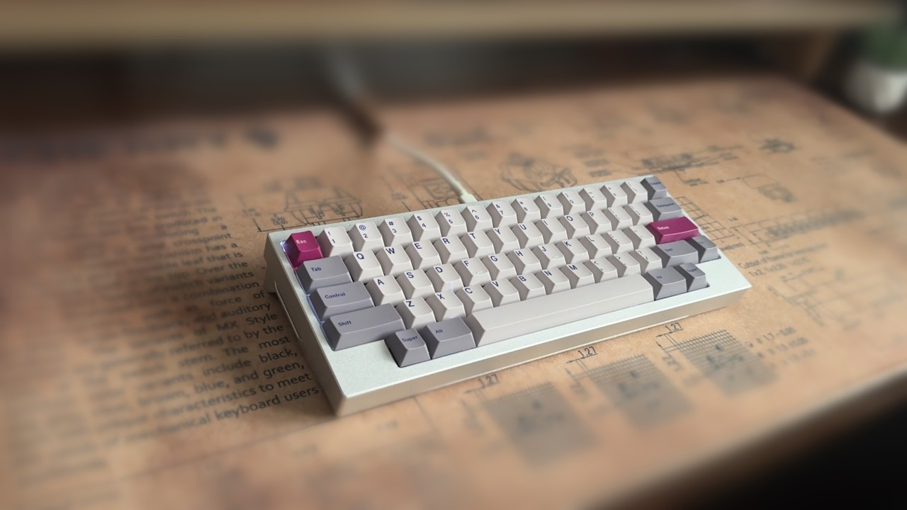 Duck Viper v3 - Cherry MX Browns on Aluminum Half Plate Typing Sounds (Retest)