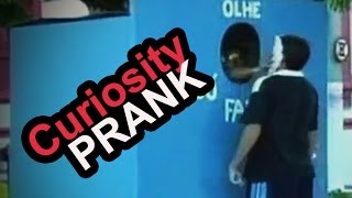 Curiosity Gives Pie in the Face - Brazil Prank