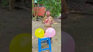 রাজু ও তার ভাইয়ের বেলুন মিশন! 😂🚀🎈 #shorts #rajurvideo #funny #viral