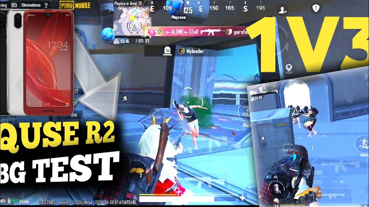 Aquse R2 Pubg Test in 2025 | 60FPS game test |R2 leg fix |1v4 👈