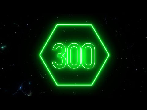 Green sota neon timer 300 seconds (countdown)
