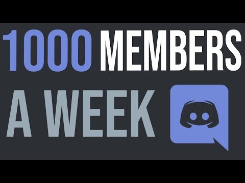 How To Get 1000 Members To Join Your Discord Server Every WEEK!