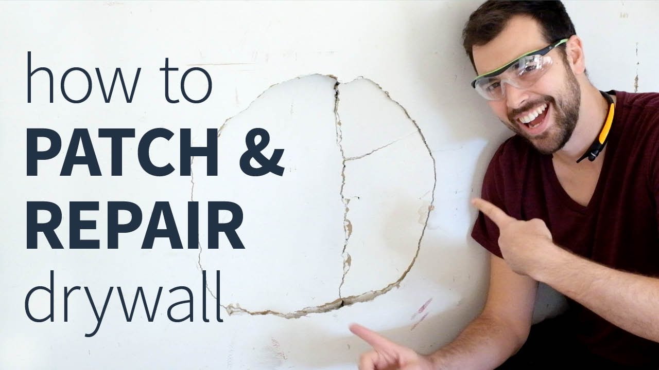 How to patch and repair drywall YouTube