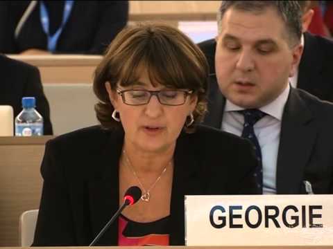 მინისტრის გამოსვლა გაერო-ს ადამიანის უფლებათა საბჭოს სესიაზე