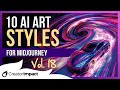 10 midjourney prompt art styles vol 18 prompt tips