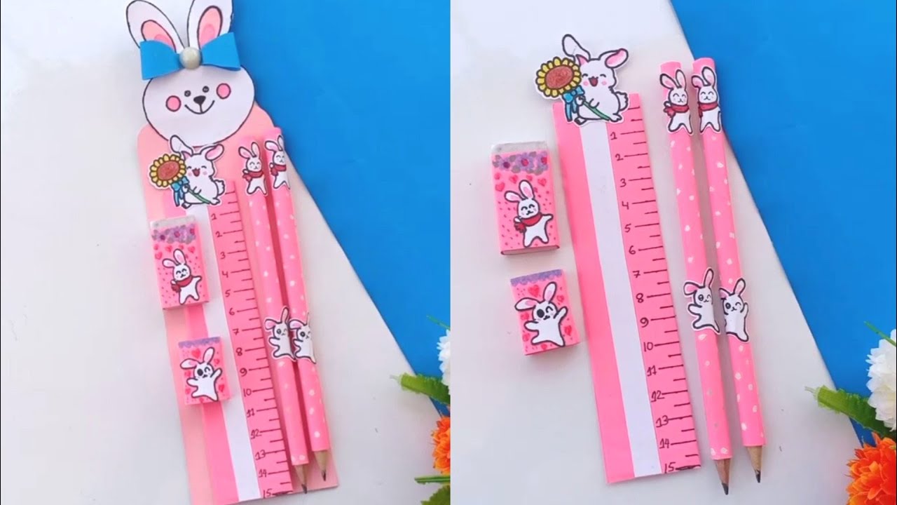 Diy cute stationary set/How to make cute stationary set/how to make