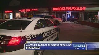 Lexington Police investigating rash of early morning break-ins