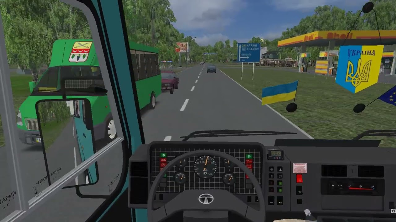 Еталон 14 Маршут 13 Башкірівка Чугуев в кінці Трохи лагало