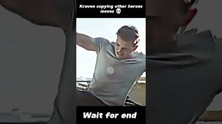 Kraven the hunter copying other heroes moves 😎🥶#marvel#captainamerica#spiderman#wolverine