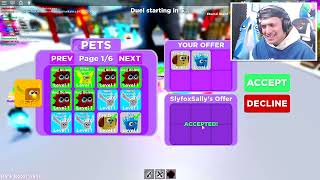 SCAMMING A SCAMMER IN ROBLOX NINJA LEGENDS FULL TEAM OF ELEMENTAL PETS!! (SCAMMER GETS EXPOSED)