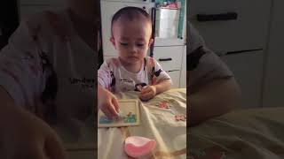 #main #mainanak #puzzle #game #2tahun #mainan #anak #kids #love #cute #anakanak
