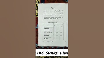 b. com 5th semester (pass course) accounting for management 2021#short  #mduuniversity #exam #mdu