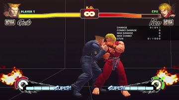 USF4 GUILE FLASH KICK INTO DOUBLE FLASH