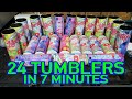 Sublimating 24 Tumblers in seven minutes