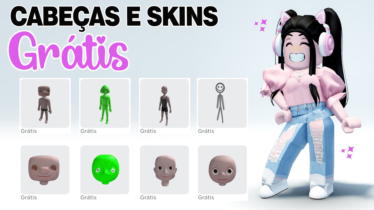 NOVAS CABEÇAS E CORPOS PARA PEGAR GRATIS NO ROBLOX 