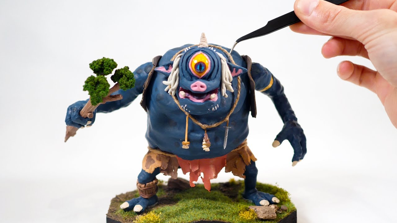 I made a HINOX from POLYMER CLAY / ZELDA Breath of the Wild