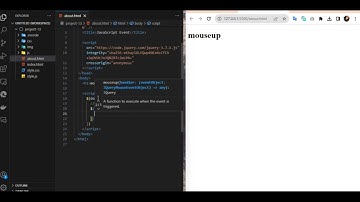 কিভাবে jQuery Mouseup তৈরি করবেন  || Mouseup events