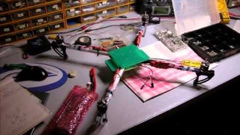 First fly test xcopter with KK Controller